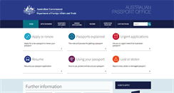 Desktop Screenshot of passports.gov.au