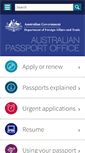 Mobile Screenshot of passports.gov.au